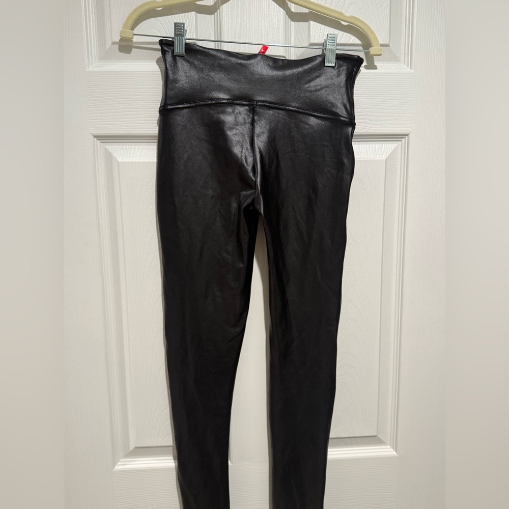 SPANX Shiny Black Leggings
